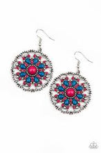Load image into Gallery viewer, Mardi Gras Garden Pink Earrings