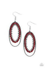 Load image into Gallery viewer, Marry Into Money Red Earrings