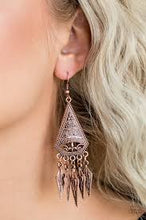 Load image into Gallery viewer, Me Oh Mayan Copper Earrings