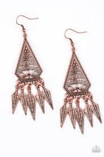 Load image into Gallery viewer, Me Oh Mayan Copper Earrings