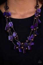 Load image into Gallery viewer, Me, Myself, and Island Purple Wood Necklace - Angie's $5.00 Bling