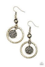 Load image into Gallery viewer, Meadow Gardens Brass Earrings