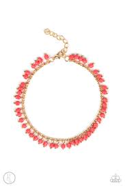 Mermaid Mix Orange Anklet - Angie's $5.00 Bling