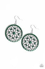 Load image into Gallery viewer, Merry Mandalas Green Earrings