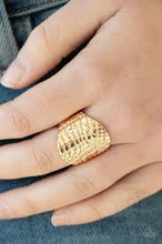 Load image into Gallery viewer, Metal Jungle Gold Ring - Angie's $5.00 Bling
