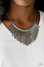 Load image into Gallery viewer, Metallic Mane Black Necklace - Angie's $5.00 Bling