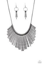 Load image into Gallery viewer, Metallic Mane Black Necklace - Angie's $5.00 Bling