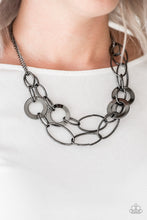 Load image into Gallery viewer, Metallic Maverick Black Necklace - Angie's $5.00 Bling