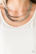 Load image into Gallery viewer, Metro Madness Black Necklace - Angie's $5.00 Bling