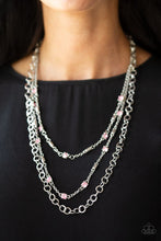 Load image into Gallery viewer, Metro Mixer Pink Necklace