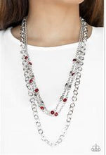 Load image into Gallery viewer, Metro Mixer Red Necklace