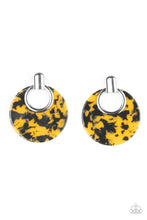 Load image into Gallery viewer, Metro Zoo Yellow Post Acrylic Earrings