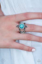 Load image into Gallery viewer, Middle Ground Blue Ring - Angie's $5.00 Bling