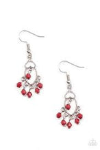 Load image into Gallery viewer, Midnight Banquet Red Earrings