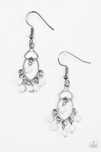 Load image into Gallery viewer, Midnight Banquet White Earrings