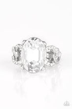 Load image into Gallery viewer, Million Dollar Diva White Skinny Band Ring