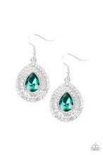 Load image into Gallery viewer, Millionaire Debonair Green Earrings