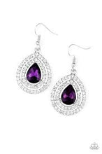 Load image into Gallery viewer, Millionaire Debonair Purple Earrings