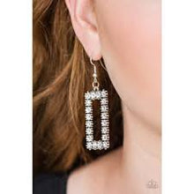 Load image into Gallery viewer, Mirror Mirror White Earrings