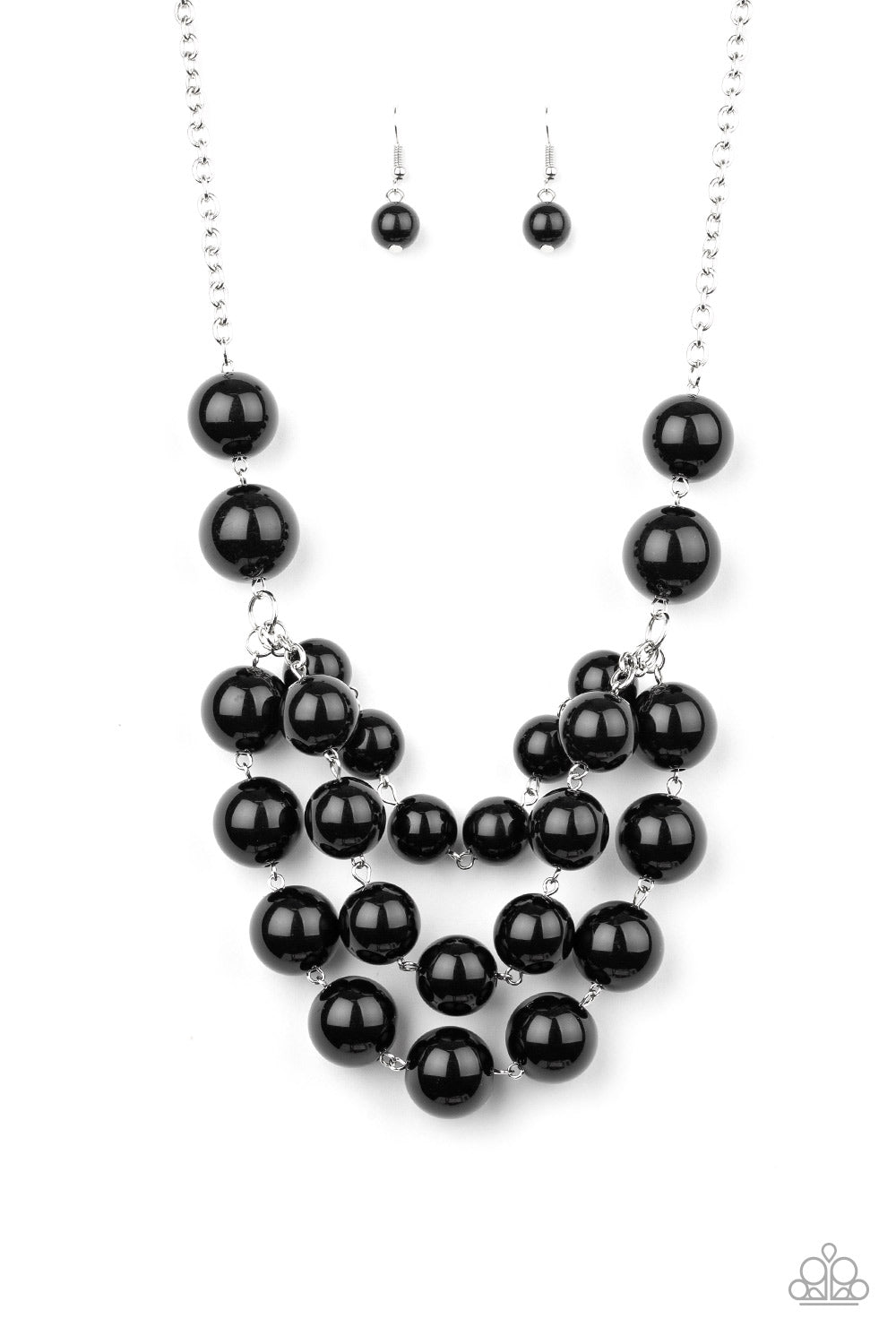 Miss Pop-YOU-larity Black Necklace - Angie's $5.00 Bling