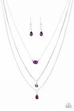 Load image into Gallery viewer, Mixed Messages Purple Necklace - Angie's $5.00 Bling