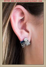 Load image into Gallery viewer, Mixing Business with Sparkle Multi Post Earrings