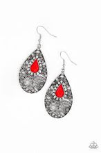 Load image into Gallery viewer, Modern Monte Carlo Red Earrings