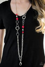 Load image into Gallery viewer, Modern Motley Red Lanyard