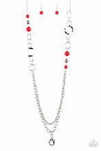 Load image into Gallery viewer, Modern Motley Red Lanyard