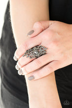 Load image into Gallery viewer, Modern Muse Black Ring - Angie's $5.00 Bling