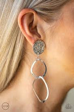 Load image into Gallery viewer, Modern Reflections Silver Clip On Earrings
