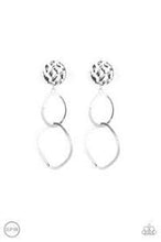 Load image into Gallery viewer, Modern Reflections Silver Clip On Earrings