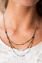Load image into Gallery viewer, Modestly Metro Black Necklace - Angie's $5.00 Bling
