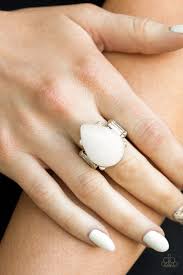 Mojave Minerals White Ring - Angie's $5.00 Bling
