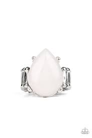 Mojave Minerals White Ring - Angie's $5.00 Bling
