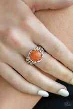Load image into Gallery viewer, Mojave Treasure Orange Skinny Band Ring