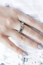 Load image into Gallery viewer, Money Hungry White Skinny Band Ring