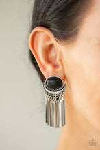 Load image into Gallery viewer, Monsoon Season Black Earrings