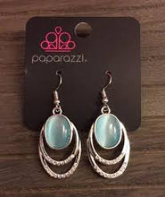 Load image into Gallery viewer, Moonlight Over Paris Blue Earrings