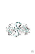 Load image into Gallery viewer, More Or Flawless Blue Skinny Band Ring