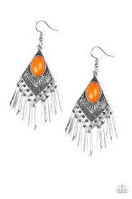 Load image into Gallery viewer, Mostly Monte-Zumba Orange Earrings