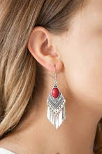 Load image into Gallery viewer, Mostly Monte-Zumba Red Earrings