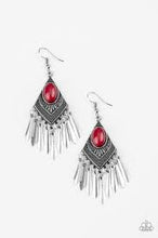 Load image into Gallery viewer, Mostly Monte-Zumba Red Earrings