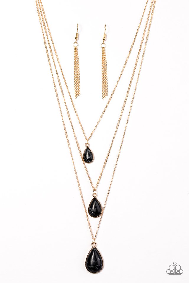 Mountain Tears Black Necklace - Angie's $5.00 Bling