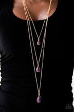 Load image into Gallery viewer, Mountain Tears Purple Necklace - Angie's $5.00 Bling