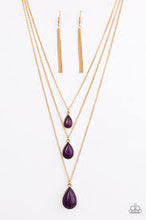 Load image into Gallery viewer, Mountain Tears Purple Necklace - Angie's $5.00 Bling