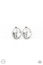 Load image into Gallery viewer, Movie Star Sparkle White Clip On Earrings