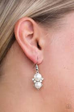 Load image into Gallery viewer, Mrs. Gatsby White Earrings