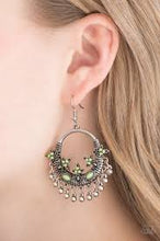 Load image into Gallery viewer, Musical Mantras Green Earrings