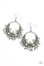 Load image into Gallery viewer, Musical Mantras Green Earrings